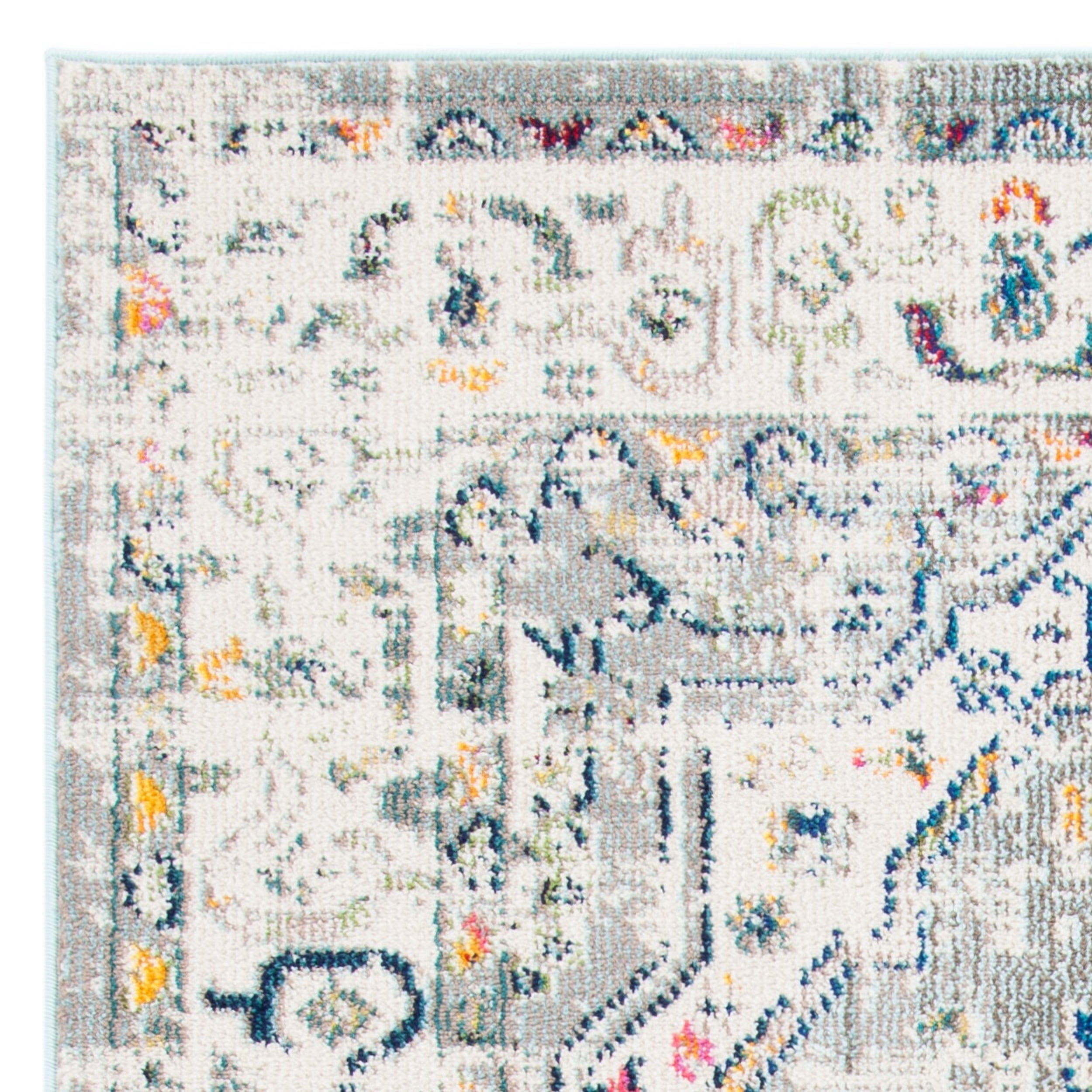 SAFAVIEH Madison Trenton Vintage Traditional Area Rug, Grey/Ivory, 8' x 10'