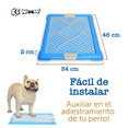 thumbnail image 2 of Baño sencillo KE WOOW INODORO Tapete ENTRENADOR para Perro Orinal WC rejilla Porta pañales azul, 2 of 5
