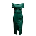 thumbnail image 4 of LOVZFMLL Women's Summer Bandage Solid Color Backless Strapless Party Long Maxi Dress Green 3XL, 4 of 8