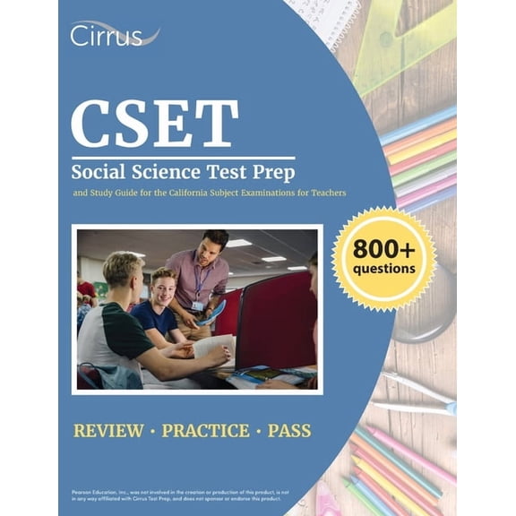 CSET Social Science Test Prep: 800  Practice Questions and Study Guide for the California Subject Examinations for Teach, (Paperback)