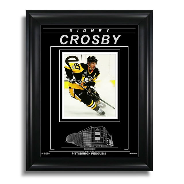 Sidney Crosby Pittsburgh Penguins Engraved Framed Photo - Action Stop