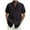 238# Black, variant on Huresd Mens Short Sleeve Button Down Shirts Linen Cotton Cuban Shirts Lighweight Turndown Collar Black Shirt for Men 2XL