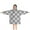 Black White Plaid, variant on Red and Orange Argyle Pattern Blanket Hoodies for Kids 6-13YR Oversize Wearable Blanket Hoodies for Boys Girls Teens