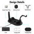 thumbnail image 3 of Inteprter Estación de carga de auriculares de juego VR Gamepad soporte de base de pantalla ajustable tipo C reemplazo de de velocidad rápida Electrónica Negro, 3 of 6
