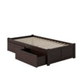 thumbnail image 4 of Concord Platform Bed with Flat Panel Foot Board and 2 Urban Bed Drawers, Multiple Colors, Multiple Sizes, 4 of 8