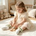 thumbnail image 6 of Miaouyo Toddler Girl Ruffles Ankle Socks Stretchy Breathable Plaid Lace Dress Socks, 6 of 9