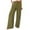 Army Green, variant on Inleife Wide Leg Pants Women Casual High Waist Loose Pants Womens Pocket Straight Buttons Long Pants