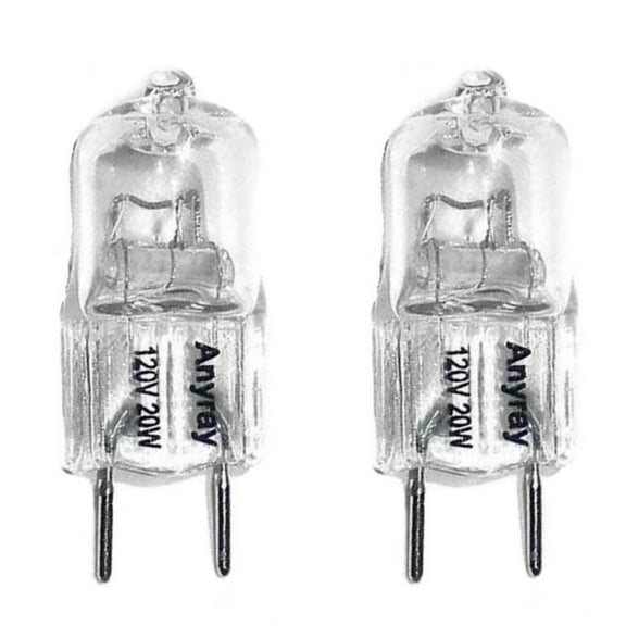 Anyray A1700Y (2)-Pack G8 120V 20W Microwave Light bulbs G8.6 T4 JCD 110V 130V 20 Watt