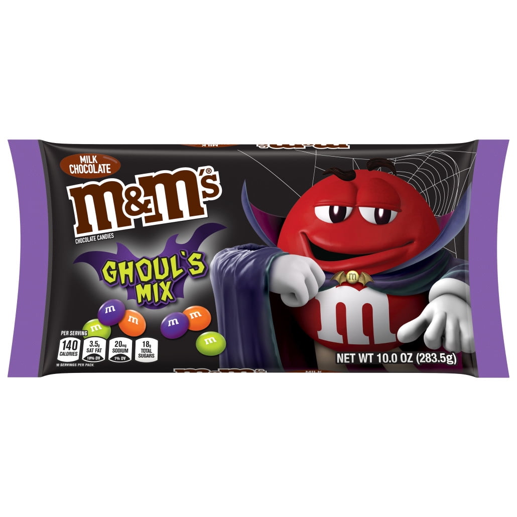 M&M'S Milk Chocolate Candy, Halloween Ghoul's Mix, 10 oz