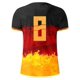thumbnail image 5 of Playeras De Compresión Para Hombre, Conjunto De Dos Piezas De Camiseta Y Pantalones Cortos De Manga Corta Con Estampado Completo De Alemania Para Hombre Y Conjunto De Camisa Y Pantalón Corto., 5 of 9