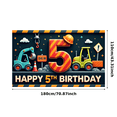thumbnail image 2 of Yatrandify Construction Theme Happy Birthday Banner Kids Decor Dig In Party Decoration for Birthday Party Kids Celebration Indoor Decoration, 2 of 7