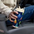thumbnail image 6 of 500ml Double-Wall Vacuum Insulated Tumblers Stainless Steel Coffee Tumbler with Ceramic Coating Colorful Christmas Trees Pattern, 6 of 8