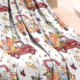 thumbnail image 3 of Red Truck with Fall Pumpkins Pattern Blanket,Comfortable Soft Lamb Wool Throw Blanket,All Season,Warm Lightweight Blankets for Sofa Bed Couch Living Room Chair,30"x40", 3 of 4
