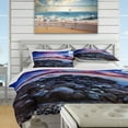 thumbnail image 4 of Designart 'Full Moon Fantasy Seascape' Nautical & Coastal Duvet Cover Set, 4 of 4