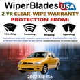 thumbnail image 2 of 2002 Kia Rio Beam Wiper Blades Wipers w/2yr Warranty (Set of 2) (WiperBladesUSA), 2 of 5
