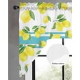 thumbnail image 2 of Yellow Lemons Swag Valances for Windows, Small Curtains Drapes, Summer Botanical Watercolor Kitchen Window Curtains Over Sink Rod Pocket Window Treatment Valance for Bedroom/Bathroom 56"x36", 2 of 5