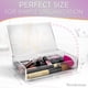 thumbnail image 4 of Organizador de maquillaje Brookstone Acrylic Storage, paquete de 2 con tapa, 4 of 4