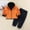 Orange, variant on NAISIBABY Boys Girls Fleece Sets, Zipper Jacket Tops Sweatpants Solid Soft Warm Kids Casual Sets Blue 5-6T