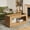 Natural wood, variant on GUNAITO Lift Top Coffee Table with Storage, Wooden Convertible Coffee Table for Living Room, Center Table, Natural wood