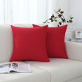 thumbnail image 2 of Funda de almohada decorativa Jeneoo, 2 unidades, 45 x 45 cm, lino rojo, 2 of 7