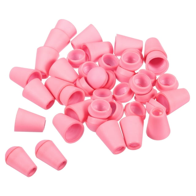 Unique Bargains Bell End Stopper, Cord Rope Lock for Drawstring Bag, Pink 50 Pack