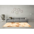 thumbnail image 3 of Ahgly Company Indoor Square Abstract Orange Modern Area Rugs, 7' Square, 3 of 4