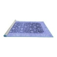 thumbnail image 2 of Ahgly Company Machine Washable Indoor Rectangle Oriental Blue Modern Area Rugs, 5' x 7', 2 of 4