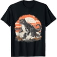 thumbnail image 2 of Camiseta con estampado de fideos de dinosaurio y gato para mujer, camisetas de verano de manga corta con estampado 3D de labios y pestañas, camisetas de cuello redondo, 2 of 4