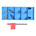 thumbnail image 1 of Insert Kit, High Hardness Milling Tool Carbide Insert High Efficiency Accessory Quick Cutting Blades Set with Storge Box, 1 of 8