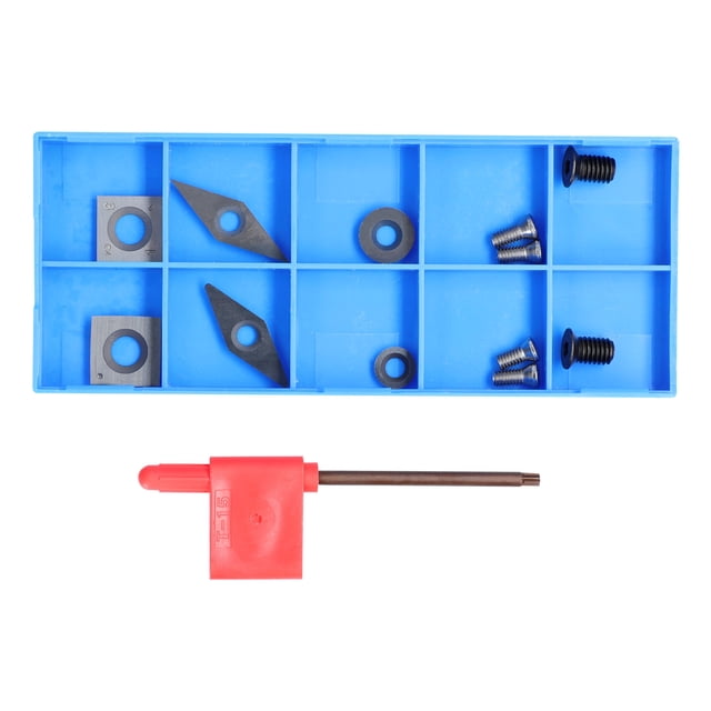 Insert Kit, High Hardness Milling Tool Carbide Insert High Efficiency Accessory Quick Cutting Blades Set with Storge Box
