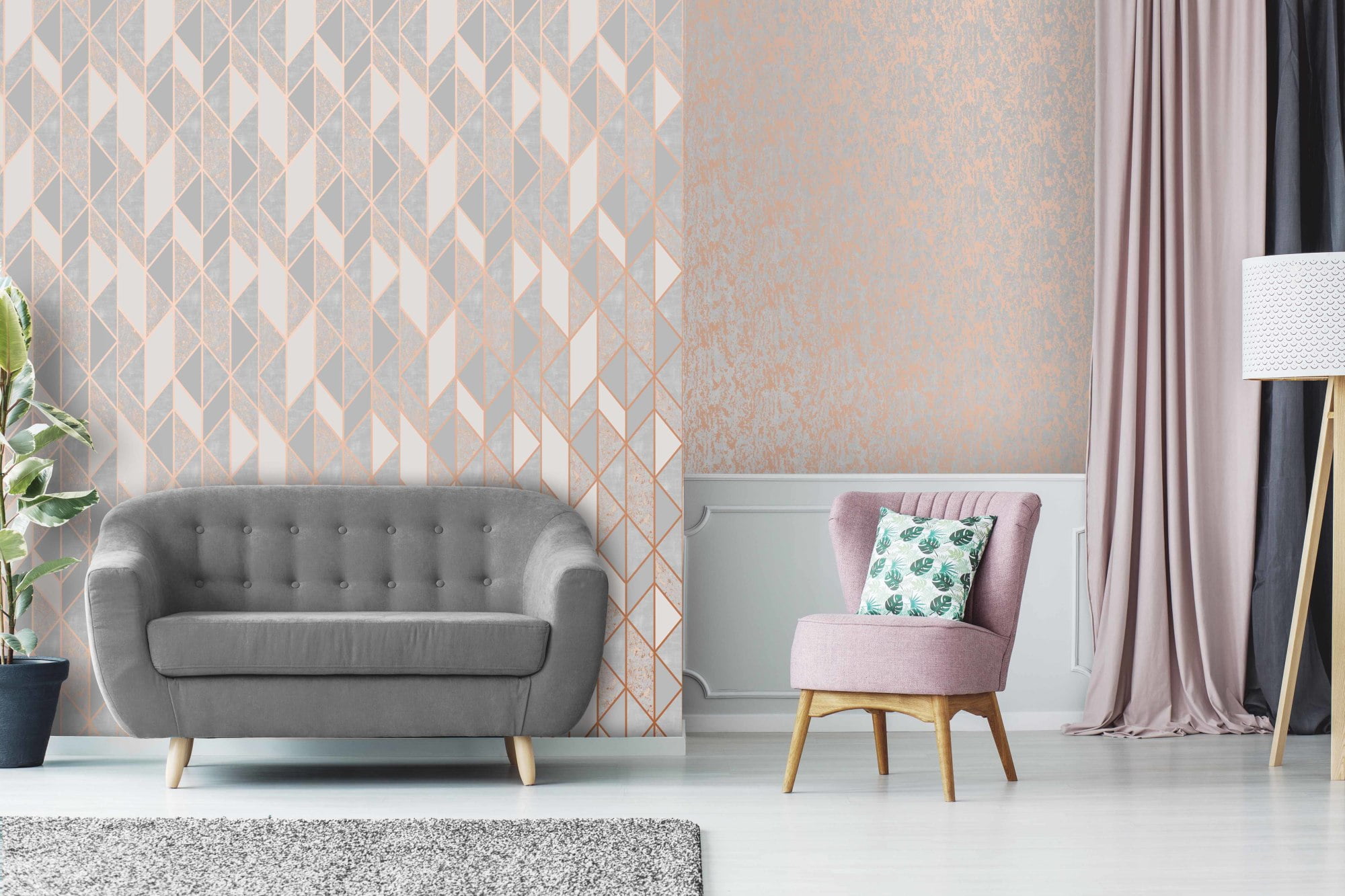 Milan Texture Taupe and Gold Wallpaper