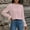 W-Pink, variant on Womens Tshirt Long Sleeve Solid Color Tops Round Neck Classic Tee Clothing M White
