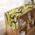 thumbnail image 6 of Table Runners 70 Inches Long Dress Scarves, Yellow Geometric Farmhouse Coffee/Dining/Kitchen Table Decor, Holiday Table Runner, Farmhouse Abstract Black White Striped 13x70 Inch, 6 of 9