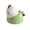 A002- Cyan, variant on Desktop Decorative Figurine, Cute Chick Shaped Cyan Decorative Sculpture, 1 Piece Resin Ornament, For Home Living Room Kitchen Dining Table Centerpiece Decor