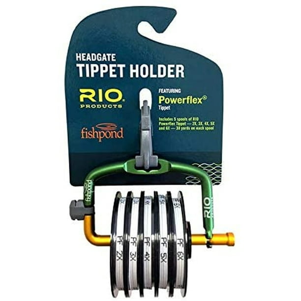Rio Fly Fishing Spring Loaded Headgate 7 Tippet Spool Dispenser w