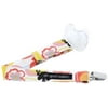 Ah Goo Baby Pacifier Clip, Easy & Quick Velcro Attachment, Poppy Pattern