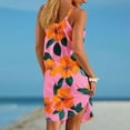 thumbnail image 3 of Generic Summer Dresses for Women Casual Crew Neck Sleeveless Floral Print Sundresses Flowy Swing Loose Beach Dress, 3 of 4
