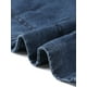 thumbnail image 5 of Vestido midi belted de mezclilla casual para mujer Inspire Chic, de manga corta, color azul oscuro, 5 of 6