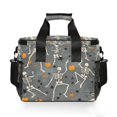 thumbnail image 7 of FORMRS Insulated Cooler Bag 24 Cans Capacity Soft Leakproof Lunch Box with Side Pockets, Halloween Dancing Skeleton, 7 of 7