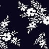 Navy White Flower
