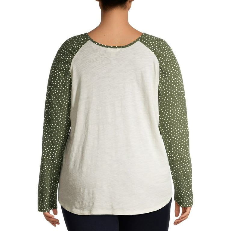 terra & sky women's plus baseball tee