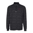 thumbnail image 2 of Men's Cutter & Buck Black Southern Illinois Salukis Vault Traverse Camo Print Stretch Quarter-Zip Pullover Top, 2 of 3