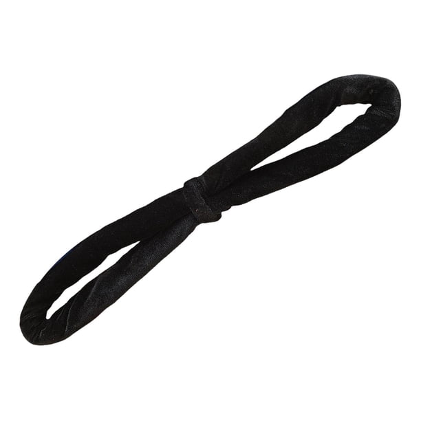 Aro ligero Lyra con asa de mano, poliéster, versátil y práctico, con pequeño círculo para fitness negro