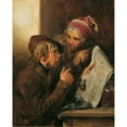 thumbnail image 3 of Josef Danhauser 15x18 Black Modern Framed Museum Art Print Titled - The Newspaper Readers (1840), 3 of 5