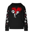 thumbnail image 3 of Christmas Sweaters for Women Winter Tops Oversized Hoodies Clearance Crewneck Sweatshirt Plus Size Long Sleeve Shirts Fashionable Women's Printed Pullover Round Neck Top, 3 of 4