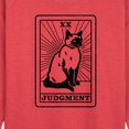 thumbnail image 2 of Instant Message - Judgement Cat Tarot Card - Women's Lightweight French Terry Pullover, 2 of 6