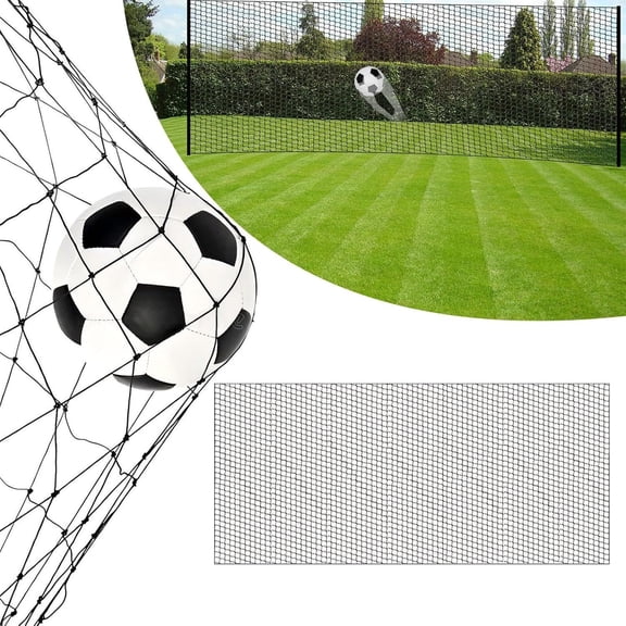 10ft x 20ft Soccer Net - Single or Pair Soccer Nets | Replacement Soccer Goal Net for 10x20 Soccer Goals | White Mesh Net for Junior & Adult Soccer [Net Only]