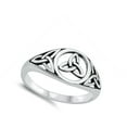 thumbnail image 4 of Wholesale Celtic Triquetra Ring .925 Sterling Silver Band Jewelry Female Male Unisex Size 11, 4 of 4