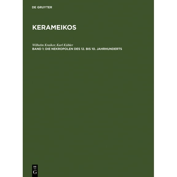 Die Nekropolen des 12. bis 10. Jahrhunderts, (Hardcover)