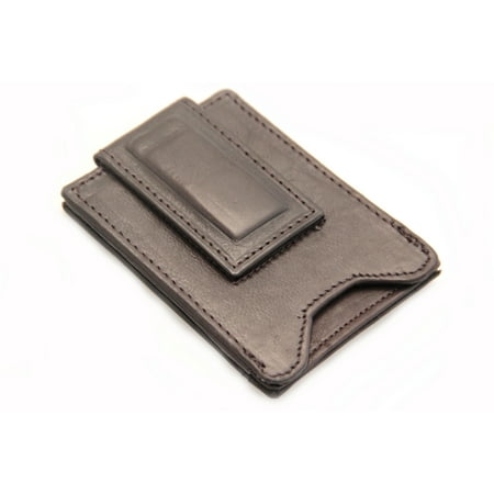 Paul & Taylor - Mens Money Clip Wallet Magnetic Expandable Pocket ID Slot Genuine Leather New ...